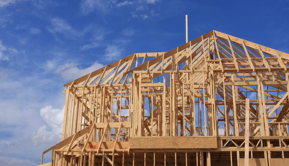 Duplex under construction in Sydney