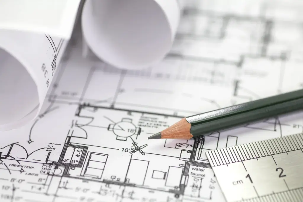 Architectural plans for a duplex design